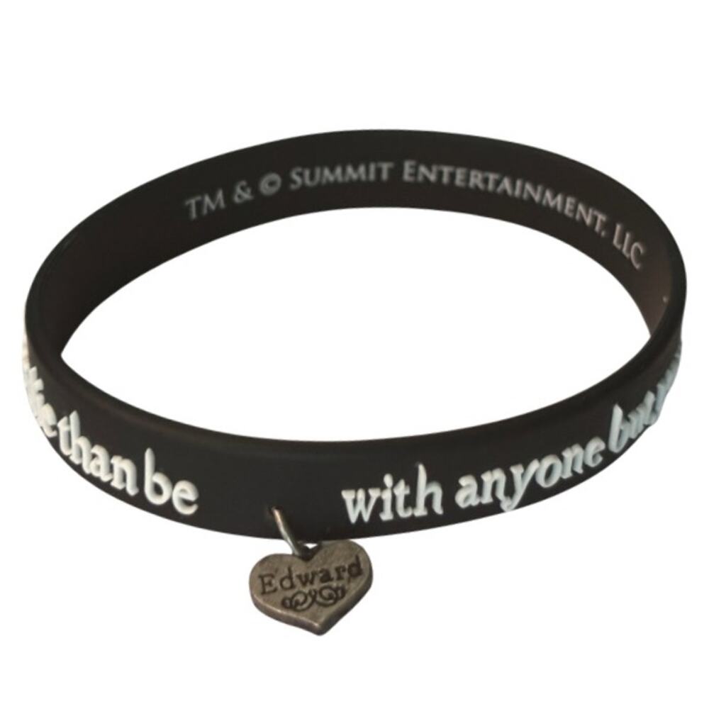 Twilight “I’d rather die than be with anyone but you” Edward Charm Bracelet